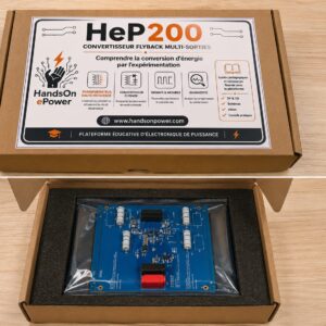 HeP-200 – Plateforme pédagogique d’analyse expérimentale des convertisseurs flyback planar industriels multi-sorties