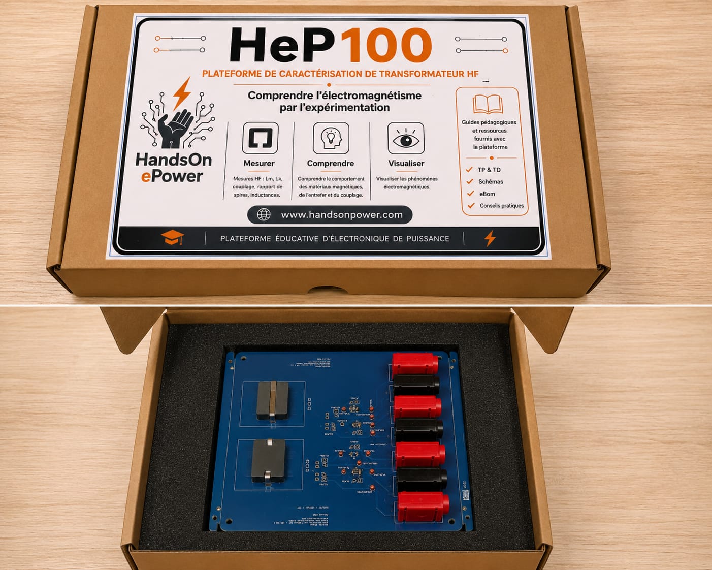 HeP-100 – Plateforme de caractérisation de transformateur haute fréquence